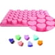 thumbnail image 3 of Moldes de silicona para gomitas con forma de corazón, para chocolate, para repostería, 55 cavidades, para hielo y 1 gotero de regalo, color rosa, 3 of 8