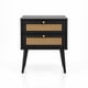 thumbnail image 1 of Velador Rattan 2 Cajones Negro, 1 of 3