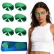 thumbnail image 1 of Conos desechables de protección ocular para bronceado Iiglunatic, 50 pares, verde esmeralda, 1 of 9