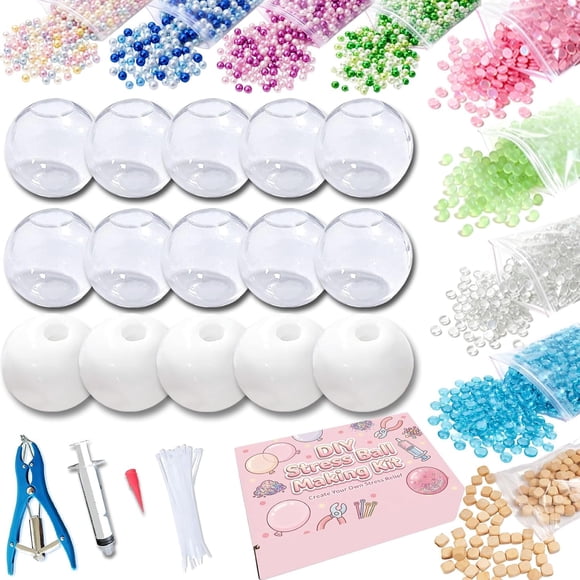 Set para Hacer Pelotas Antiestrés DIY Donpidd con 15 Cubiertas TPR