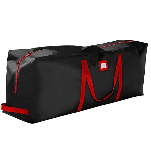 Bolsa de almacenamiento para árboles de Navidad, bolsa de protección para árboles de Navidad artificiales que se la la adaptaciónción a hasta 9 pies, bolsa de Negro 135x34x68cm