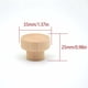 thumbnail image 5 of Tirador de madera para muebles, 20 piezas, redondo, de madera natural, para muebles, puertas, cajones, armarios, aparadores, cocinas, etc., 5 of 5