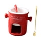 thumbnail image 4 of Taza Para Fondue, Para Derretir Queso, Mantequilla, Postre Casero, Taza Para Derretir Chocolate, Color Rojo, 4 of 5