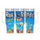 thumbnail image 1 of Rob el Robot Vaso aislado de acero inoxidable con asa, diseño temático, regalo para familia, amigos y fans; incluye pajita y encaja en el portavasos estándar, 40 oz, 1 of 6