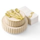 thumbnail image 1 of Juego de vajilla desechable de Madee High End, 175 piezas, color marfil, 1 of 7