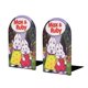 thumbnail image 1 of Max y Ruby Sujetalibros decorativos temáticos, tope para estantería con base antideslizante, uso dual para hogar y oficina - 2 piezas, 1 of 6