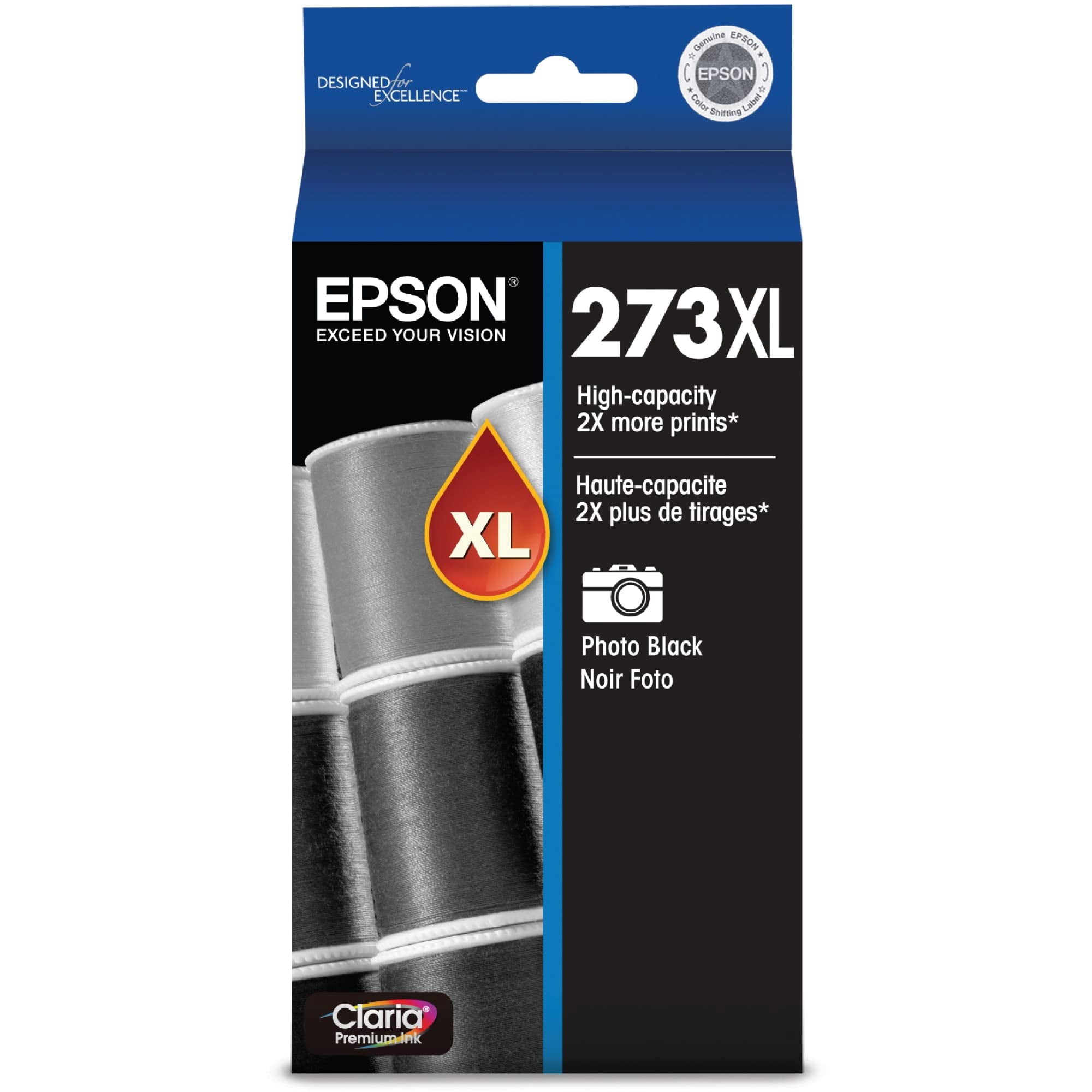 Cartucho De Tinta Epson 273 Claria High Capacity Photo Negro