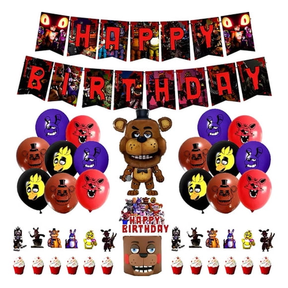 Kit Cumpleaños Five Night At Freddy Fnaf Fiestas Cotillón