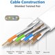 thumbnail image 4 of Cable Ethernet QIFGUO Cat 8, plano, 2000 Mhz, 40 Gbps, blanco, 4 of 9