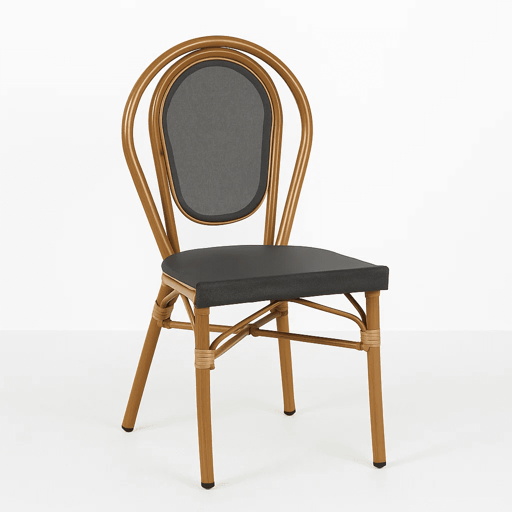 Klik Muebles - Silla Provence Parisina Rattan - Gris Oscuro