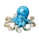 thumbnail image 2 of Figura De Pulpo De Grava De Cristal, Animal Marino Coleccionable Para El Hogar, Sala De Estar, Azul Turquesa, 2 of 5