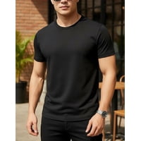 Jagima - Polera Premium Algodón 100% Manga Corta Basico Estampar Negro M