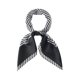 thumbnail image 1 of INSPIRA CHIC 70cm Mujeres Pañuelos Cuadrados con Estampado de Rayas Pañuelo de Cuello Pañuelo para el Cuello Diadema 27.56*27.56'' Blanco y Negro, 1 of 5