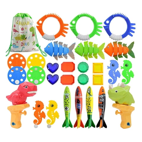 Bothyi - Juguetes De Buceo Para Piscina, 29 Piezas/Juego Para Diversión De Verano Al Aire Libre En La Playa