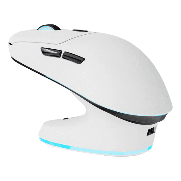 Mouse Thunderobot Ml7 gamer blanco recargable