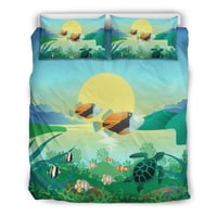 Milsleep - Juego De Cama Hawaiian Animal Sea Living Polynesian