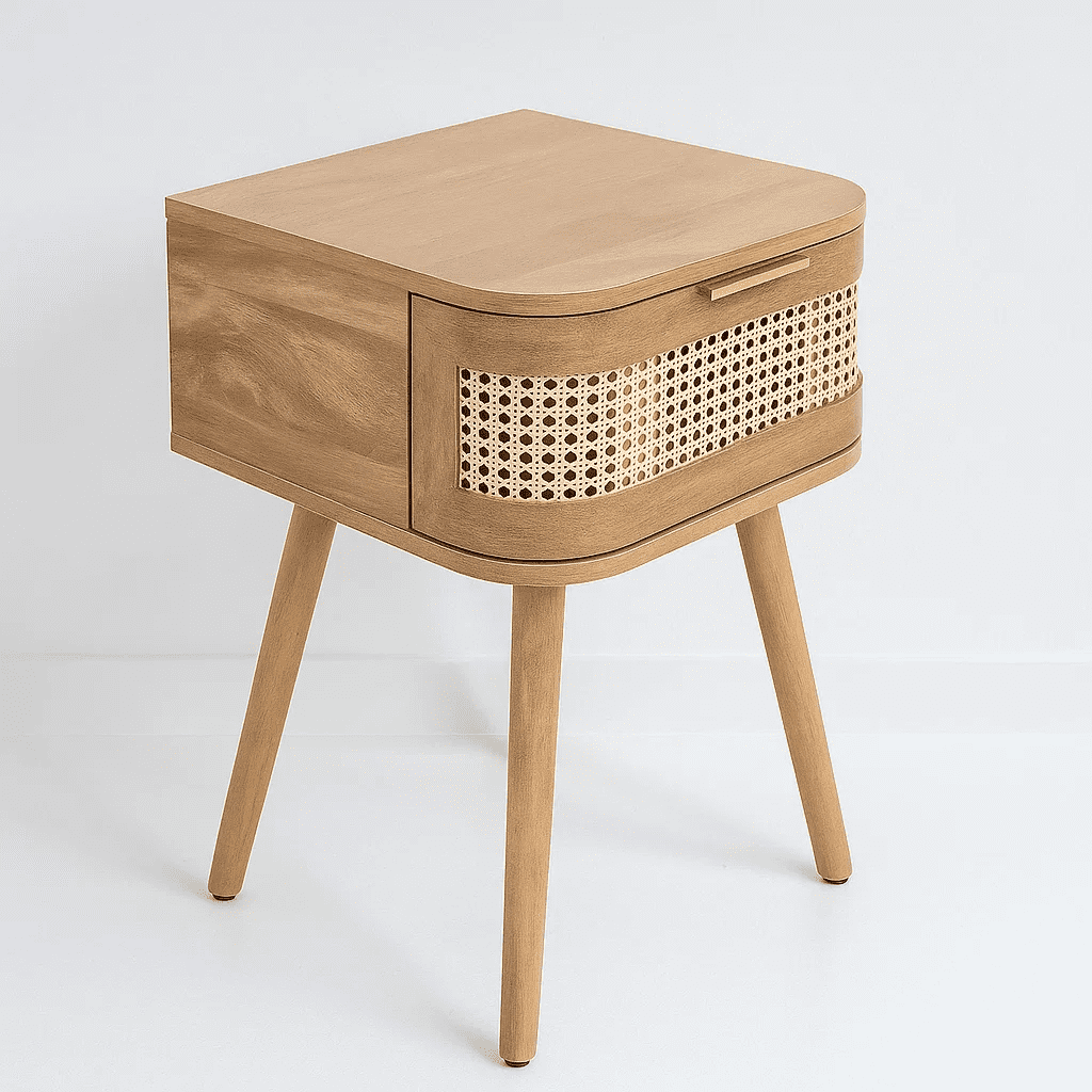 Klik Muebles - Velador Siena Rattan - Natural