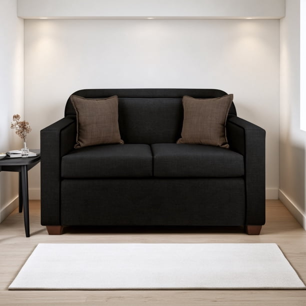 SOFA ZAFIRO 2 CUERPOS NEGRO