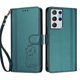 thumbnail image 3 of Funda Cartera Trébol para Samsung Galaxy S21 Ultra con Ranuras Tarjetas y Carga Inalámbrica Verde oscuro, 3 of 6