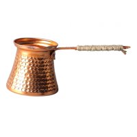 Magideal - Cafetera Turca, Tetera Árabe Griega, Equipo Portátil De Cobre, Bar, Olla Pequeña Para El Hogar, Taza De Café Turca Hecha A Mano, Estufas Superiores