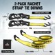 thumbnail image 4 of Correas de trinquete WORKPRO 2 piezas 4 m 1500 kg amarillas, 4 of 8