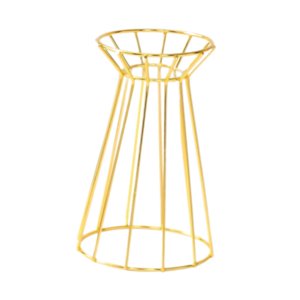 Magideal - Soporte Para Plantas De Aire, Soporte Para Exhibición De Flores Para Bodas, Estante De Exhibición De Flores, Soportes De Metal, Soporte Para Arreglos Dorado