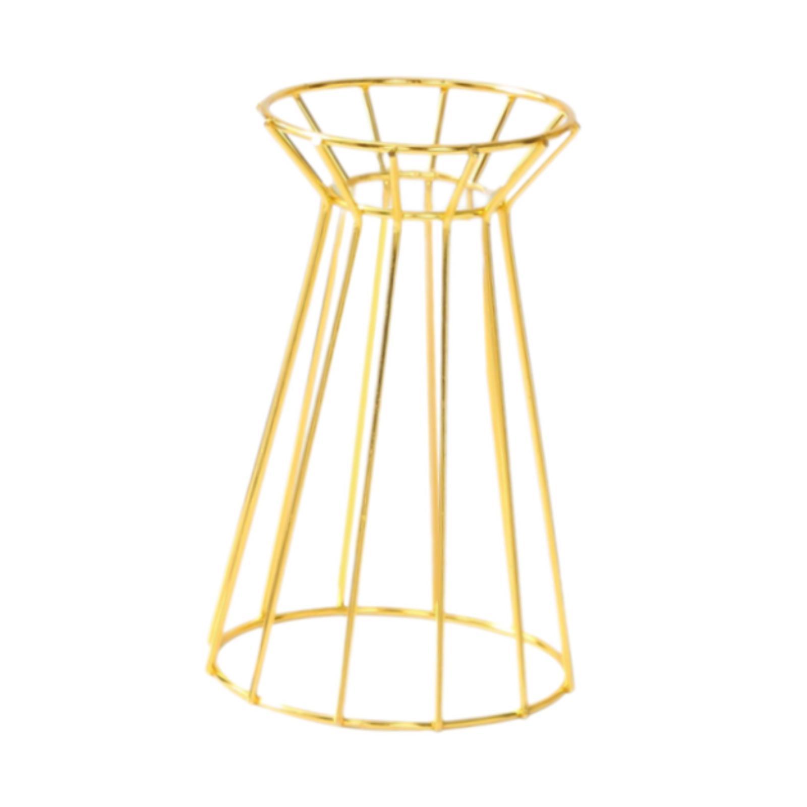 Magideal - Soporte Para Plantas De Aire, Soporte Para Exhibición De Flores Para Bodas, Estante De Exhibición De Flores, Soportes De Metal, Soporte Para Arreglos Dorado