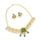 thumbnail image 5 of Conjunto De Aretes De Collar Vintage Magnífico De Moda Para Fiesta De Aniversario De Graduación Flores Verdes, 5 of 5