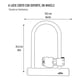 thumbnail image 4 of Candado Bicicleta Tipo U-lock Onwheels 24 Cm Con Soporte verde, 4 of 4