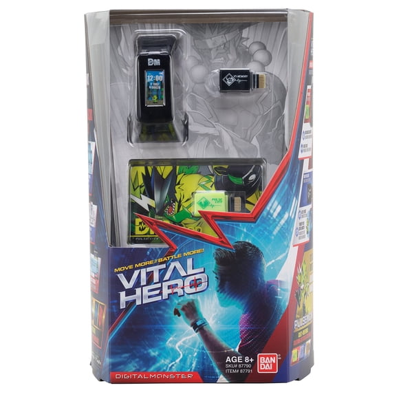 Reloj rastreador de actividad física Bandai Namco Digimon Vital Hero negro