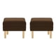 thumbnail image 1 of Set Pouf Sky 1c Felpa 05 Chocolate, 1 of 4