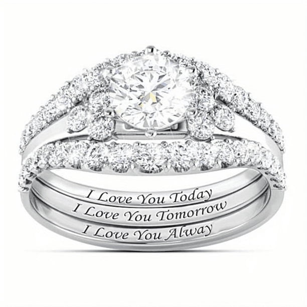 Elegant Zircon Ring for Women - Perfect Engagement or Wedding Ring