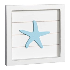Bothyi - Esculturas De Pared Ocean Theme Beach Placa De Madera Signos Estrella De Mar
