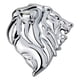thumbnail image 5 of Etiqueta engomada del coche, etiquetas engomadas del rasguño del de del emblema de la cabeza del león 3D para la furgoneta de la , Izquierda Plata, 5 of 5