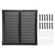 thumbnail image 1 of Uxcell 16"x16" Ventilación de Aluminio para Hastial Salida de Pared Exterior Ventilación Cuadrada de Sofito HVAC Rejilla de Aire con Pantalla Incorporada, 1 of 6