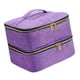thumbnail image 3 of Bolsa De Transporte, Bolígrafos Con Puntos, Capacidad Para 30 Botellas, Estuche Organizador De Esmalte De Uñas De Viaje, Color Violeta, 3 of 3