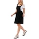 thumbnail image 4 of Vestido Pichi INSPIRE CHIC para Mujeres Línea A Tirantes Ajustables Largo hasta la Rodilla Vestidos Peto XL Negro, 4 of 6