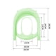 thumbnail image 4 of Asiento Escalera Adaptador De Baño para Niño Verde, 4 of 4