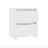 Habita2 Chile - Cajonera White Dos Cajones Mesa De Noche Blanco