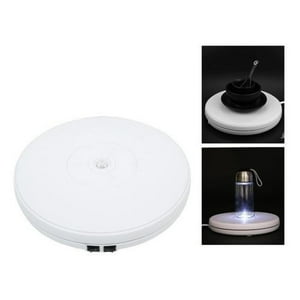 Genérico - Base Giratoria De Fotografía O Exhibición 360° Con Led 25Cm