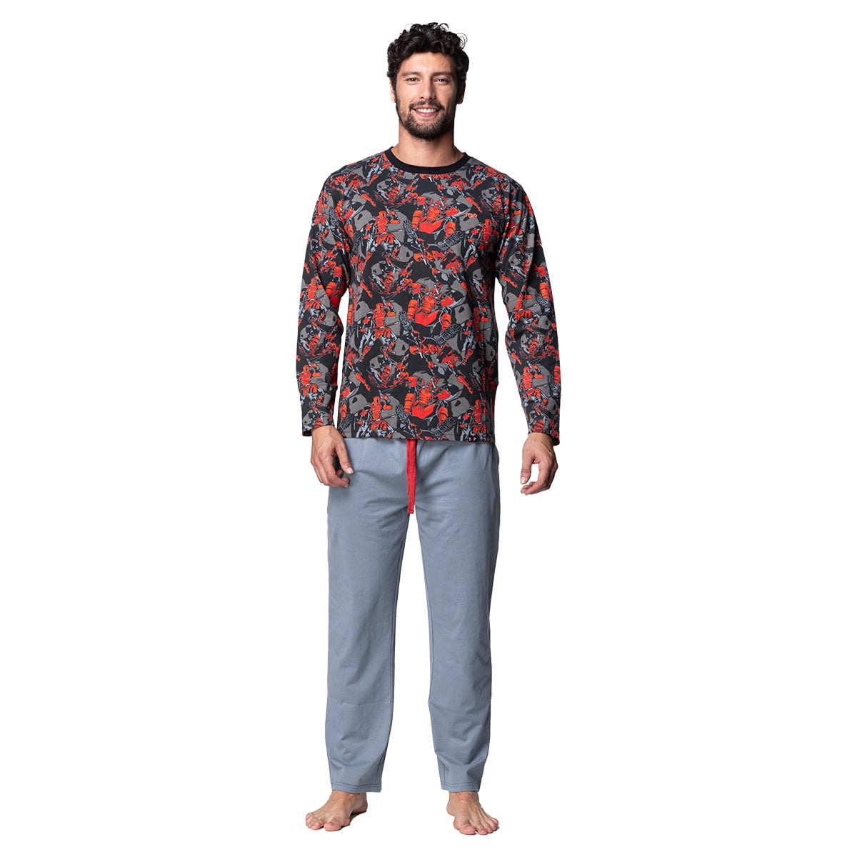 Pijama Marvel Hombre Pijama Marvel Deadpool Hombre Pantalones