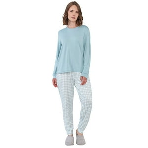 Pijama Mujer Full Print Polypeach Verde Corona