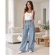 thumbnail image 1 of Jeans Mujer Pierna Ancha Cintura Elasticada Ajustable, 1 of 7