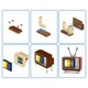 thumbnail image 5 of SET BLOQUES RETRO MAX - CON DIFERENTES MODELOS DE PIEZAS - TELEVISION, 5 of 7