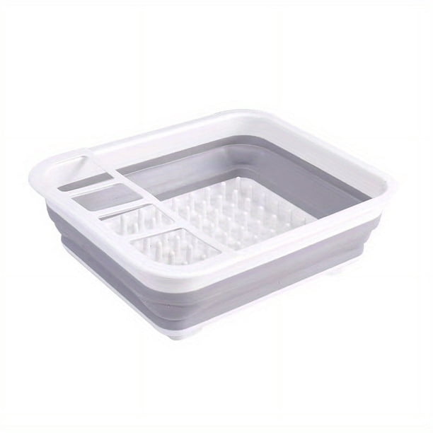 Multifunction Kitchen Drying Collapsible Dish Drainer Rack Folding Bowl Drain Rack Tableware Holder Fruit Basket Organizer Kitchen Gadgets