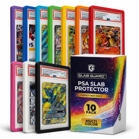 Protector de Tarjetas SlabGuard PSA TPU Bumper Paquete de 10 Multicolor