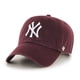 thumbnail image 1 of Gorra 47 Brand New York Yankees '47 Clean Up Maroon, 1 of 2