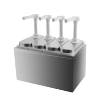 Bothyi - Dispensador De Salsas 1L Herramienta De Dispensación De Condimentos Cabezal De Prensa Cuantitativa 4 Bomba