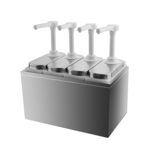 Bothyi - Dispensador De Salsas 1L Herramienta De Dispensación De Condimentos Cabezal De Prensa Cuantitativa 4 Bomba