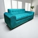 thumbnail image 2 of Sofa Dos Cuerpos Brazo Redondo Felpa Turquesa, 2 of 2